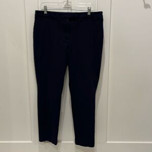 Talbots Navy High Waist Straight Leg Pants